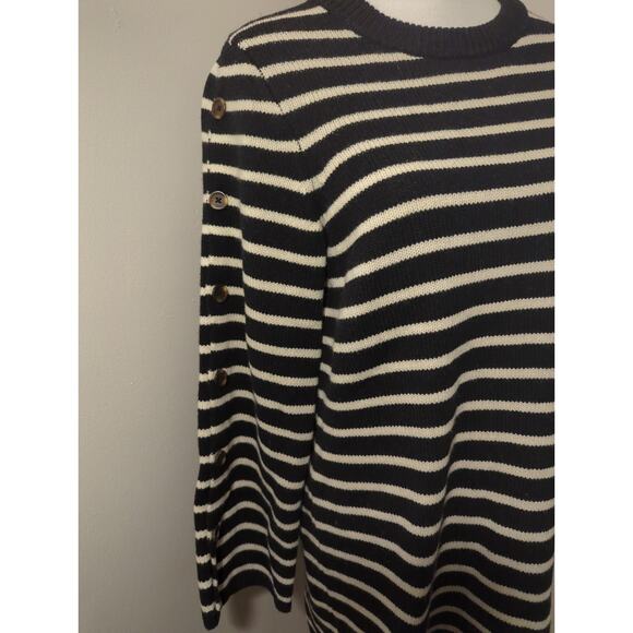 Madewell Murano Wool cozy striped long sleeved sweater dress - Picture 2 of 8